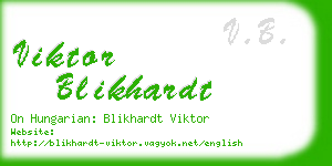 viktor blikhardt business card